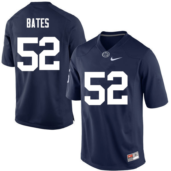 Men Penn State Nittany Lions #52 Ryan Bates College Football Jerseys-Navy - Click Image to Close